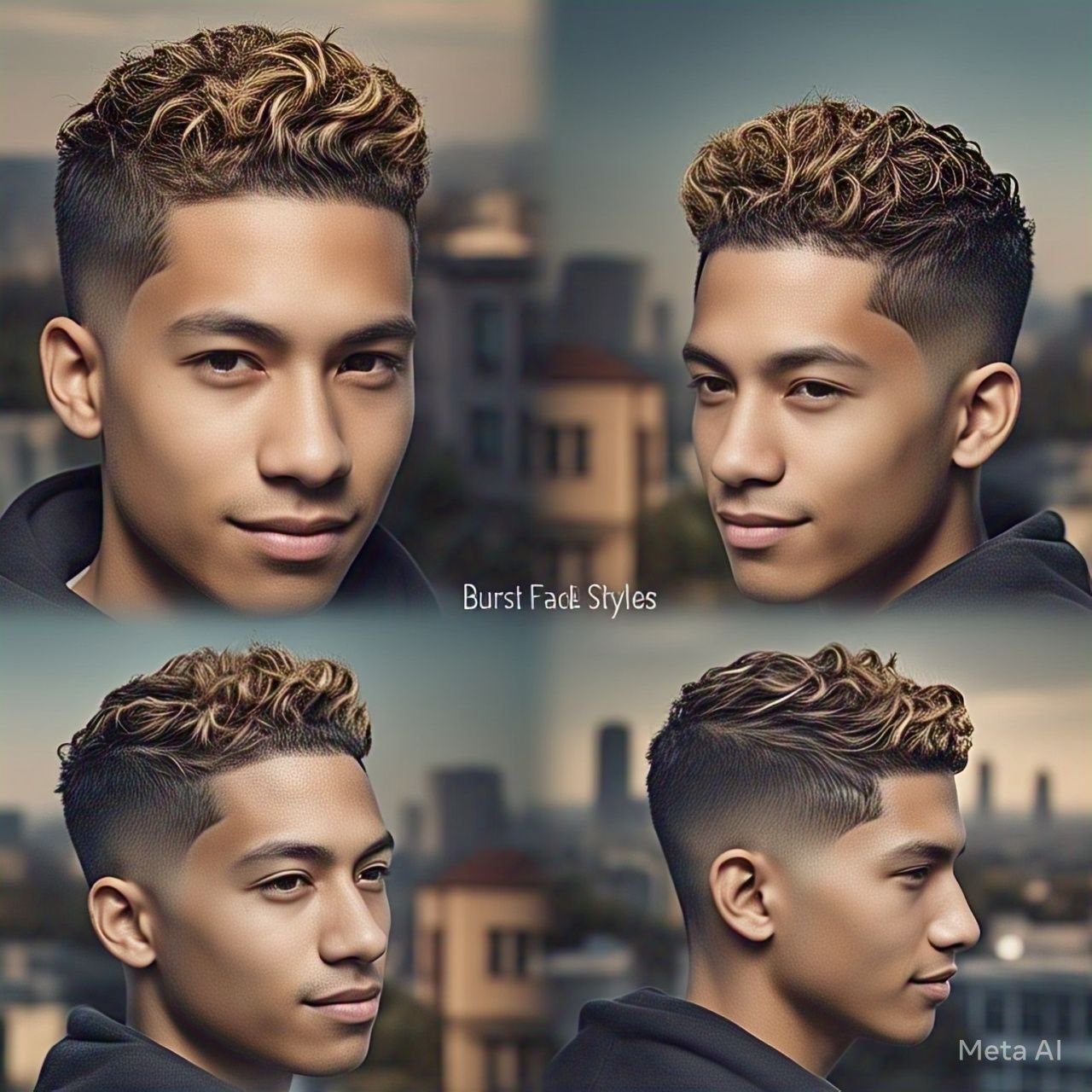 Burst Fade Styles adapt to suit various hair textures